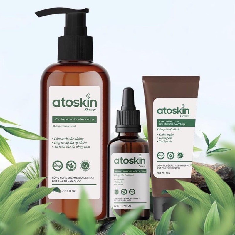 ATOSKIN CREAM [Tuýp 50g] - Kem dưỡng ẩm atoskin dành cho người viêm da cơ địa [atokin]