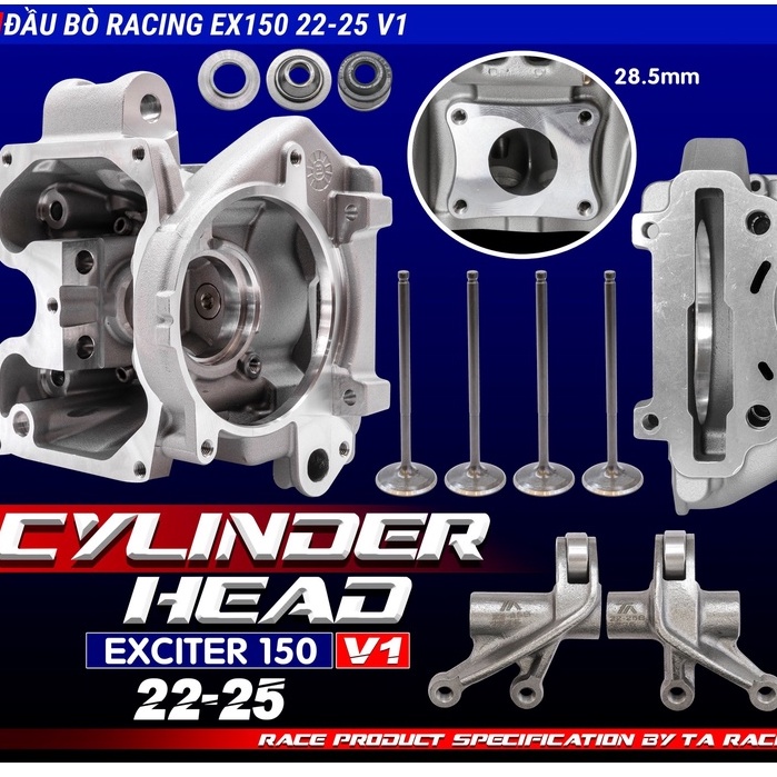 Đầu bò TA RACING / suppap ( V1 ) TAIWAN 19-22 &amp; 22-25 EX150 / Y15ZR