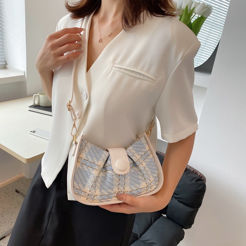 Túi kẹp nách đeo vai Bag.Thanhthu khuy da dạ tặng kèm khăn 537