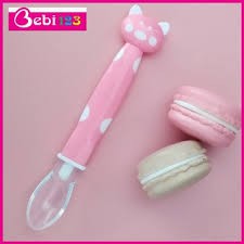 Thìa ăn dặm silicol cho bé hình mèo