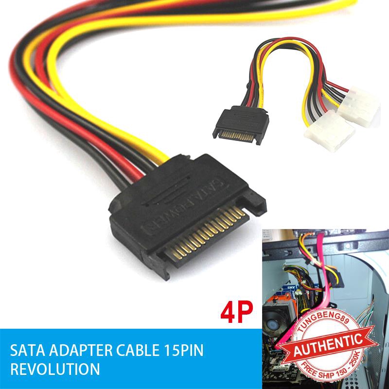 Dây Cáp Sata 20cm 15pin Sang 4pin