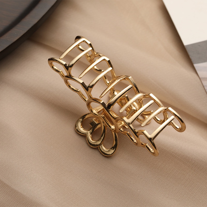 Kẹp Tóc Kim Loại Thiết Kế Hình Học Thời Trang Cho Nữ