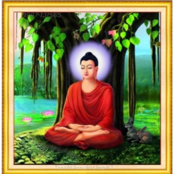 TRANH THÊU 3D PHẬT THÍCH CA MÂU NI LV3033 (51X55)