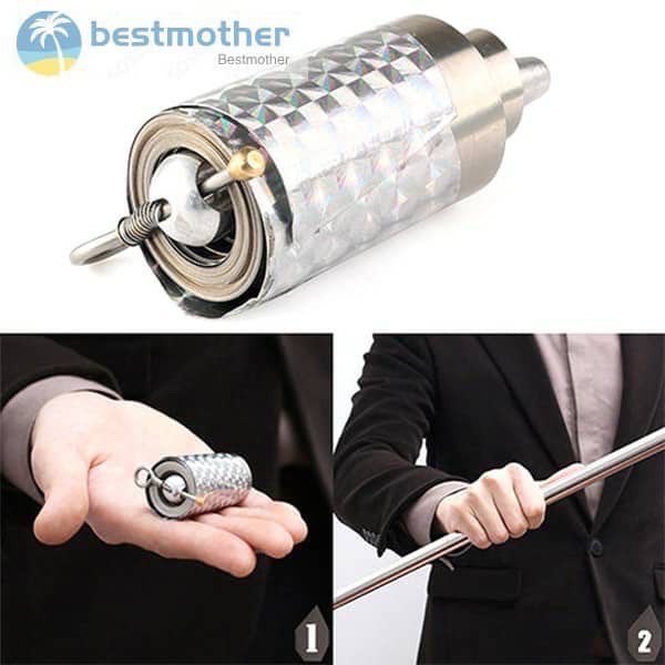 Gậy như ý tôn ngộ không hai đầu vàng bằng thép, gậy ảo thuật bỏ túi hàng cao cấp dài 1,1m | BigBuy360 - bigbuy360.vn