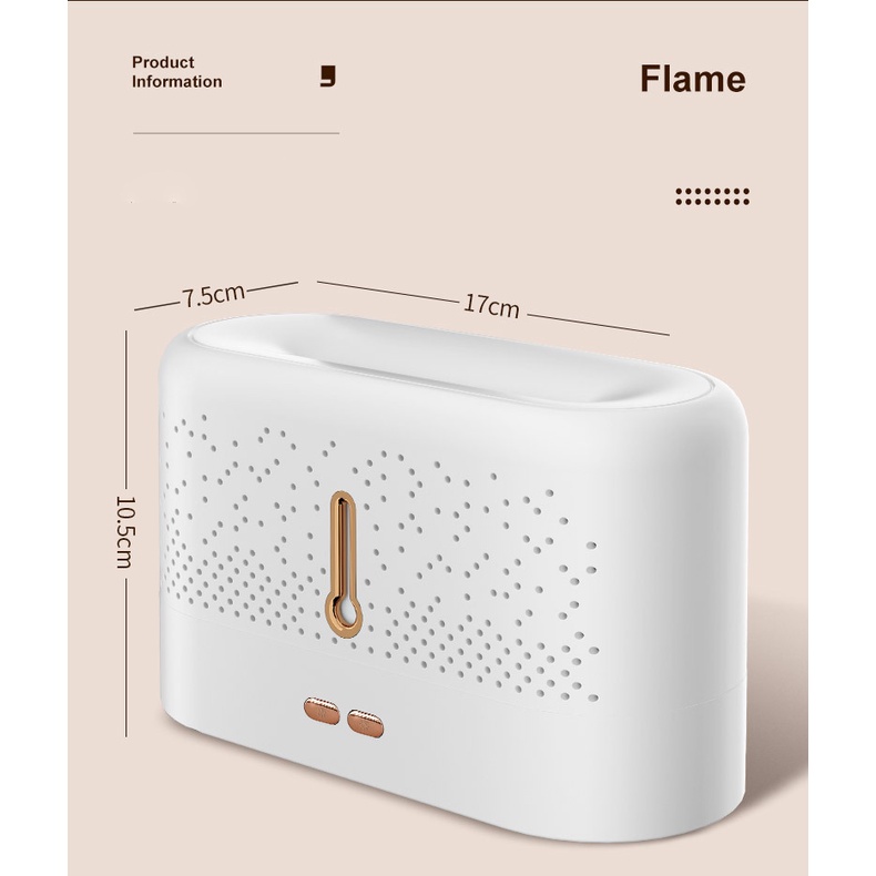 Máy phun sương khuếch tán tinh dầu Fnelse sóng siêu âm USB nhiều màu sắc