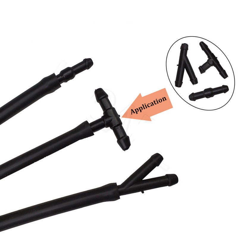 Set 12 đầu nối ống nước 3 chiều hình chữ Y 4mm tiện dụng cho cần gạt nước xe hơi