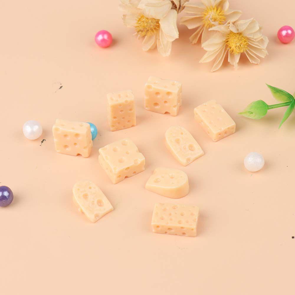 Set 10 Phô Mai Đồ Chơi Bằng Nhựa Dùng Để Trang Trí Nhà Búp Bê