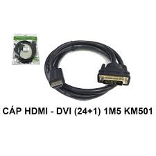 Cáp Chuyển HDMI Ra DVI 24+1 KINGMASTER Dài 1,5M/ 3M/ 5M (YC217A,YC220A)