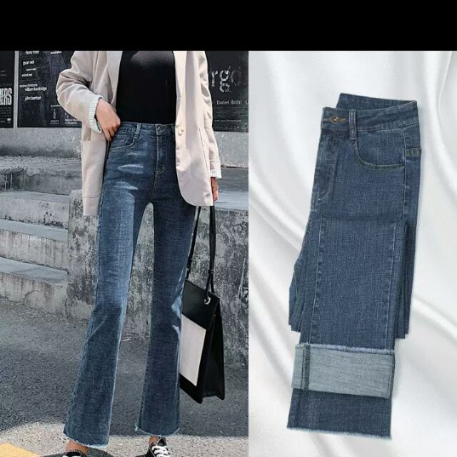 Quần jean loe 9 tấc