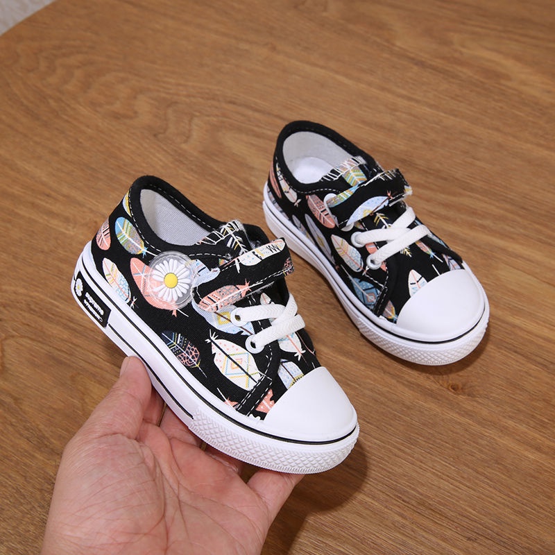 Giày Vải Canvas Chống Trượt Phong Cách Hàn Quốc Mới 2022 Thời Trang Cho Bé Gái