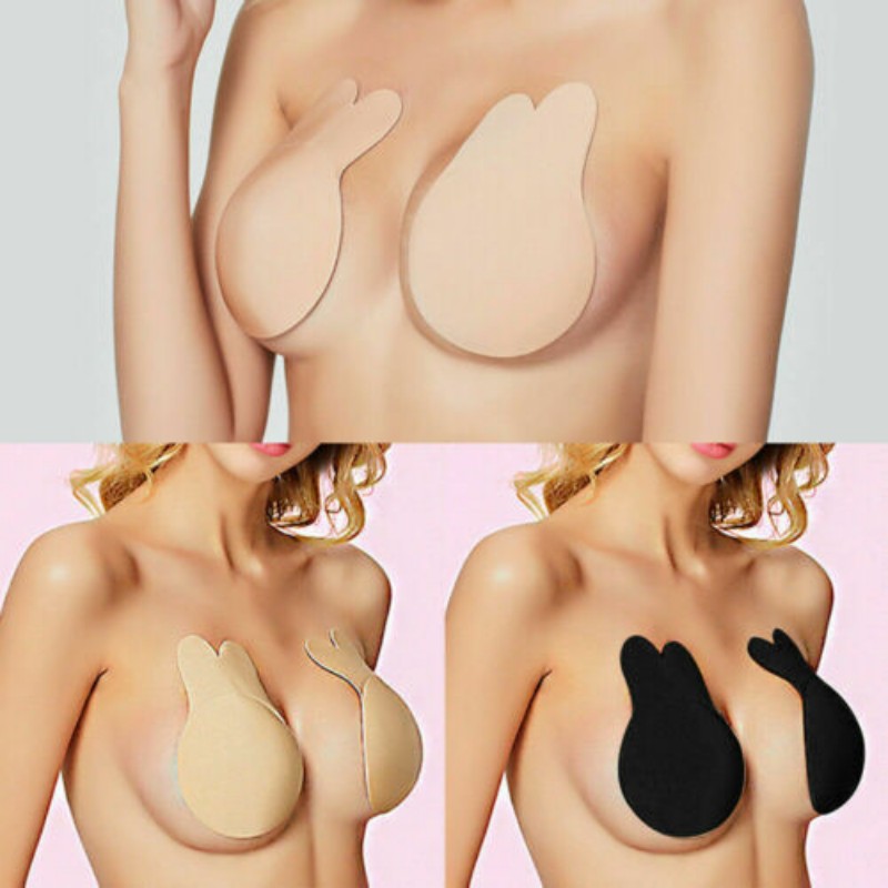 Áo lót dán nâng ngực không dây hình tai thỏ dễ thương cho nữ