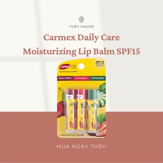[BILL US] Son dưỡng môi Carmex SPF 15, Burt's Bee, Chapstick chuẩn nội địa Mỹ các mùi