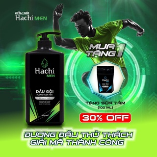 Sữa tắm hachi men làm sạch sâu, hương nước hoa nam tính lưu hương lâu