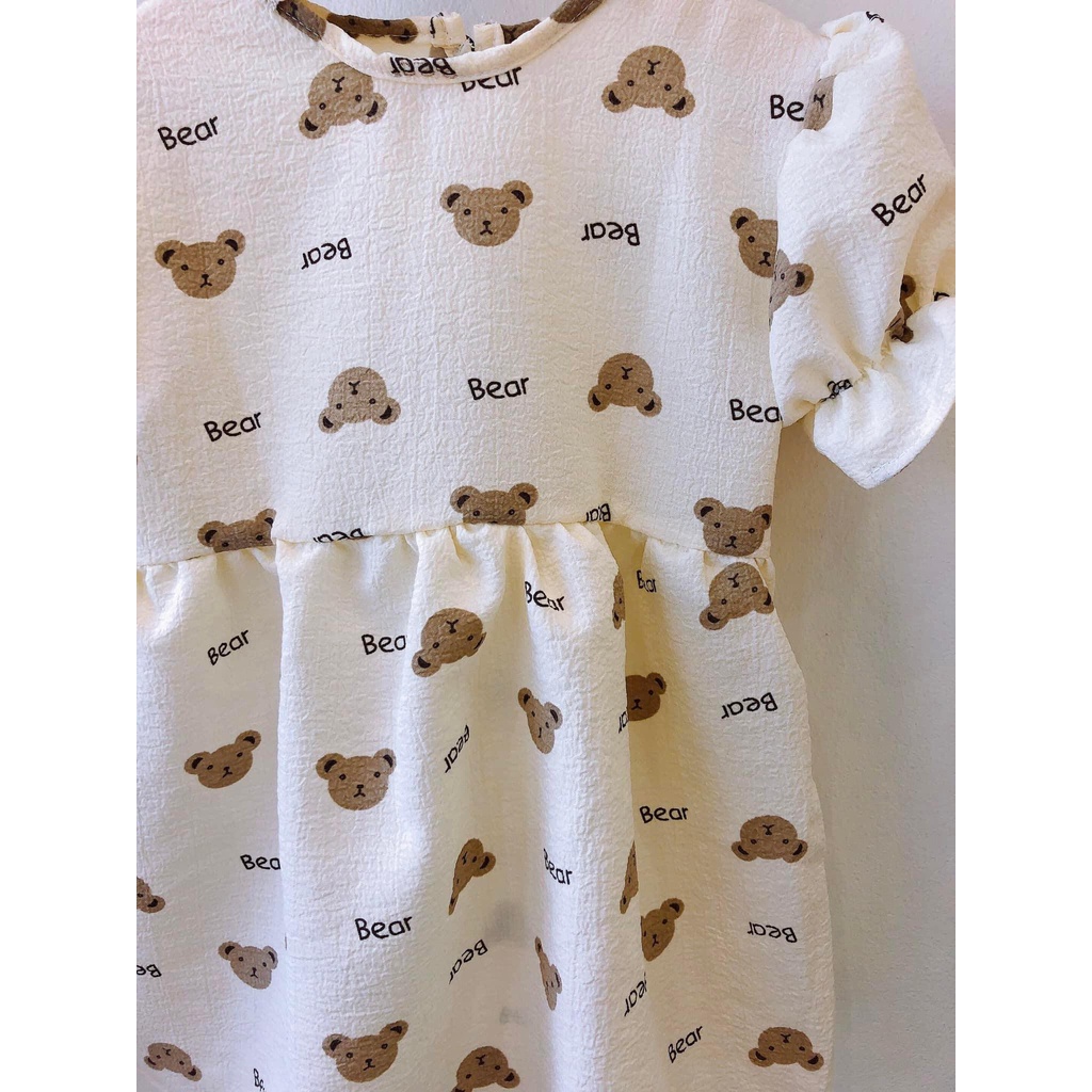 Váy bé gái 7kg đến 16kg họa tiết dáng baby doll, đầm bé gái mặc hè TNB