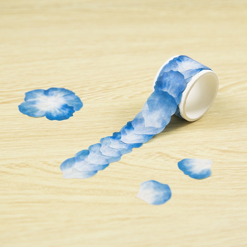 Cuộn 80 Cánh Hoa Dán Mặt Nạ Washi Trang Trí