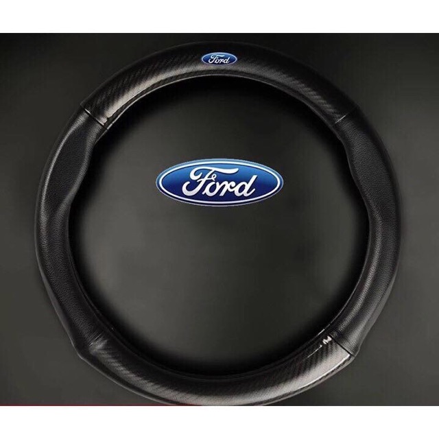 Bọc vô lăng cacbon logo FORD và các hãng khác