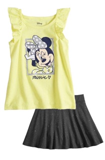 Set áo + chân váy bé gái Disney