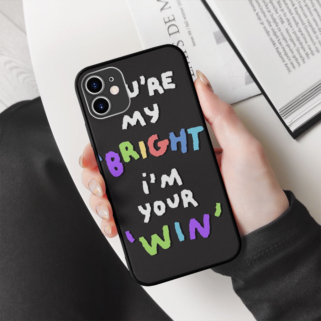 Ốp lưng brightwin slogan cho iphone đủ dòng từ 6 - 13 DV20220024