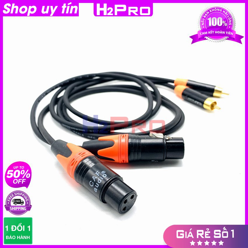 [RẺ VÔ ĐỊCH] Dây canon cái ra AV Caf AUDIO cao cấp dài 1m H2Pro (1 dây), dây canon cái dài 1m hàng chất lượng cao, cho â