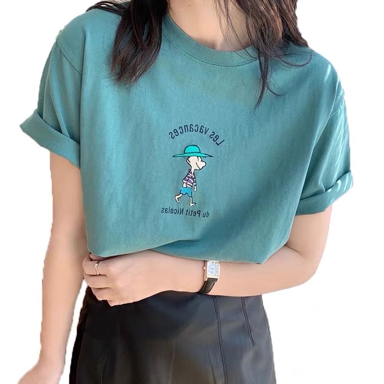 Áo Thun 3158 Les Tay Lỡ PEONYB Nữ [FREESHIP]  Phông form rộng oversize in hình vintage, pull cá tính đẹp Ulzzang