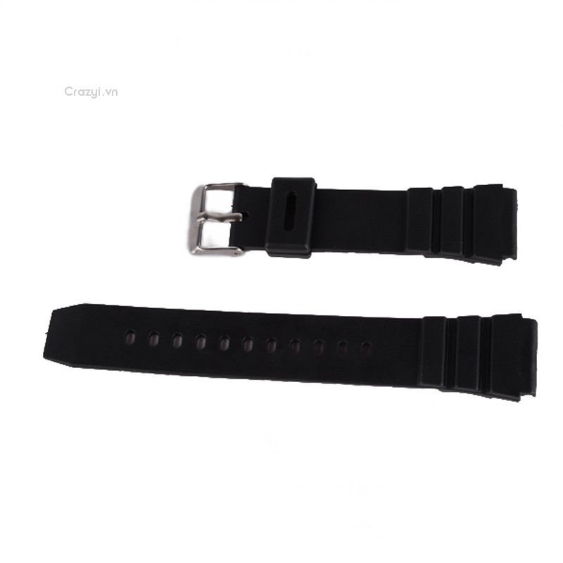 (Shop Crazyi) Dây Đeo Nhựa Cho Đồng Hồ Thể Thao (18/20/22mm)