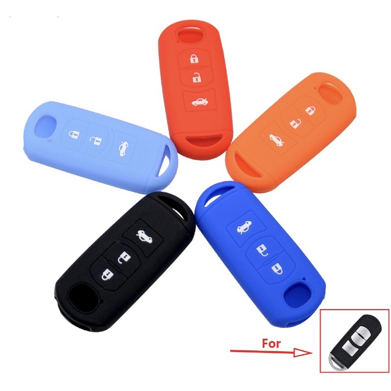 Bao silicone Bảo Vệ Chìa Khoá Smart key Smart Key MAZDA 3 Nút