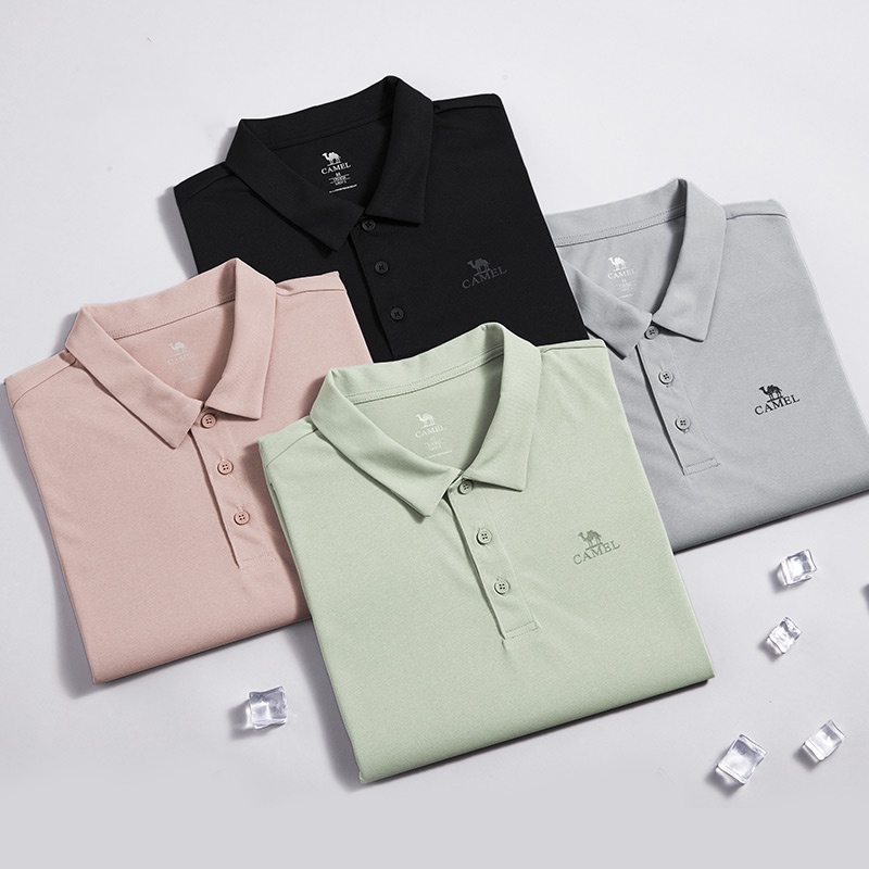 Áo polo ngắn tay CAMEL thoáng khí nhanh khô thời trang unisex