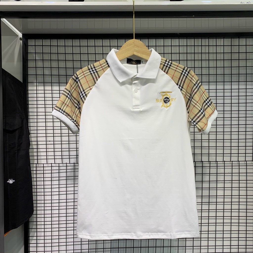 Áo thun nam cổ bẻ_Áo thun thêu logo(chất liệu thun cotton 100%) | BigBuy360 - bigbuy360.vn