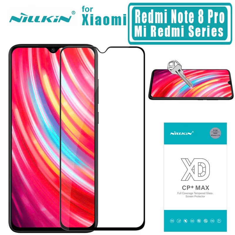 Xiaomi Redmi Note 8 Pro - Cường lực Nillkin XD CP+ Max Full màn hình cong 3D và chống sứt mẻ cạnh mép cực chất