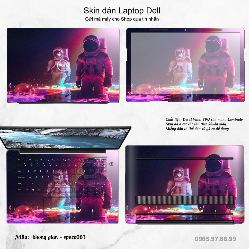 Skin dán Laptop Dell in hình không gian _nhiều mẫu 14 (inbox mã máy cho Shop)
