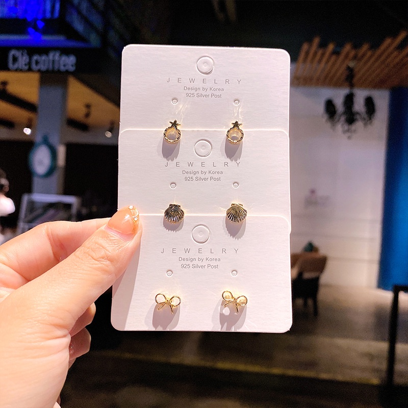 Thời Trang Bộ Khuyên Tai Hợp Kim Nhiều Kiểu Dáng