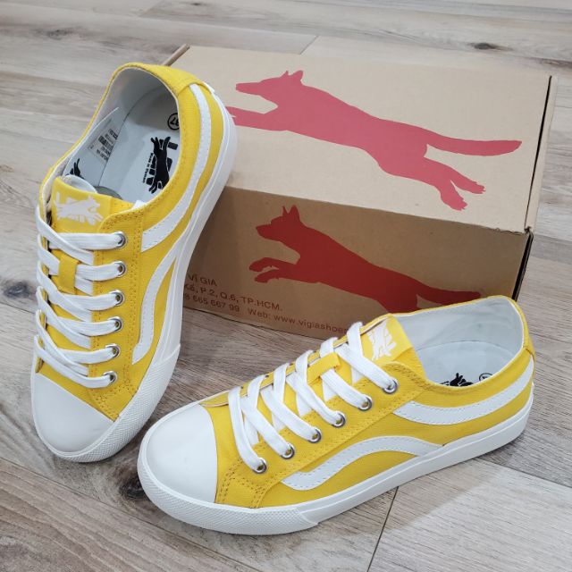 GIÀY VẢI CANVAS SNEAKER NỮ CỔ THẤP TRẺ TRUNG FASHION (Vàng,Tím,Hồng Nhạt) [ẢNH THẬT, FULL hộp]