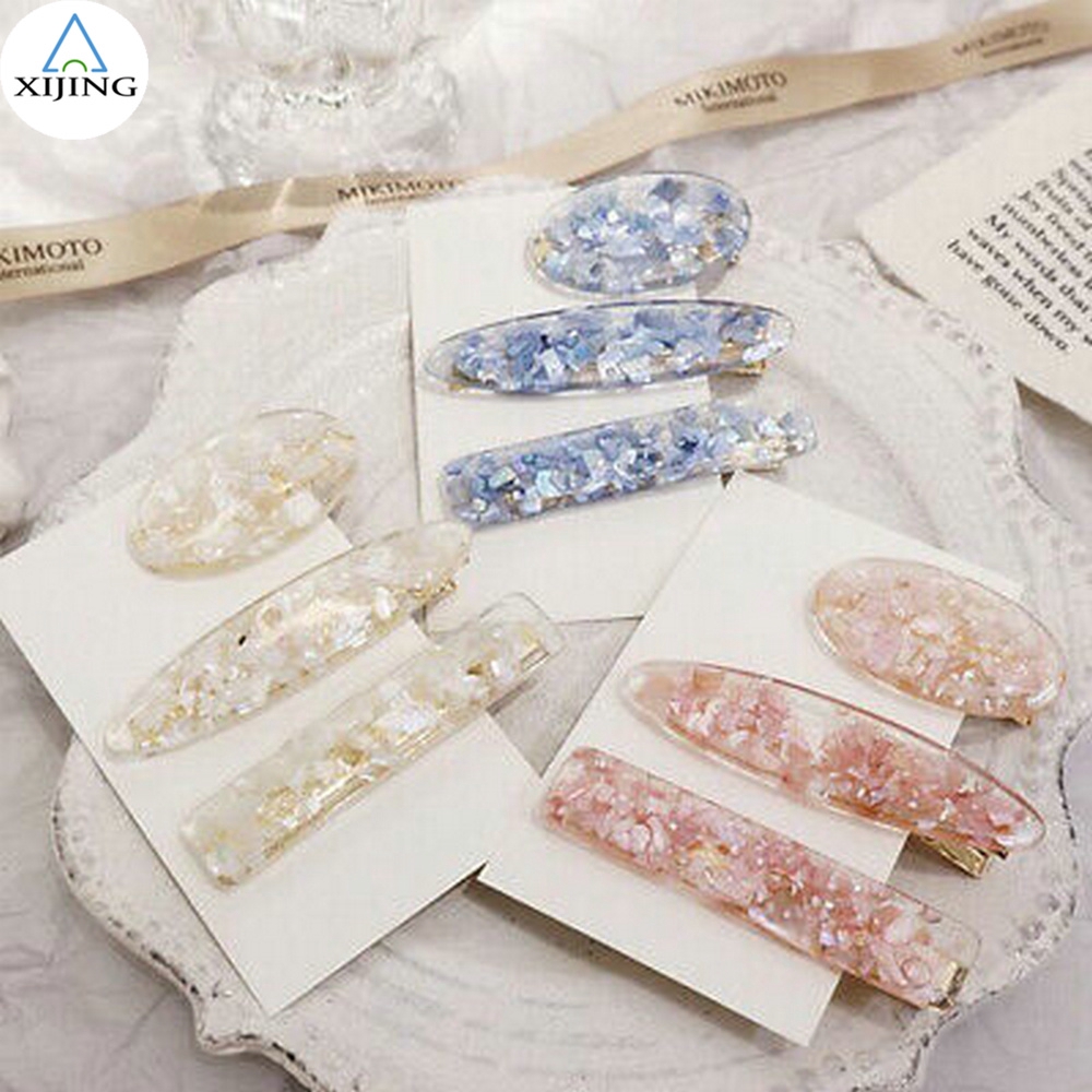 Kẹp tóc chất liệu Acrylic kiểu dáng vintage thời trang nữ