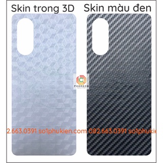 Miếng dán mặt lưng skin carbon Xiaomi Redmi K40 Gaming