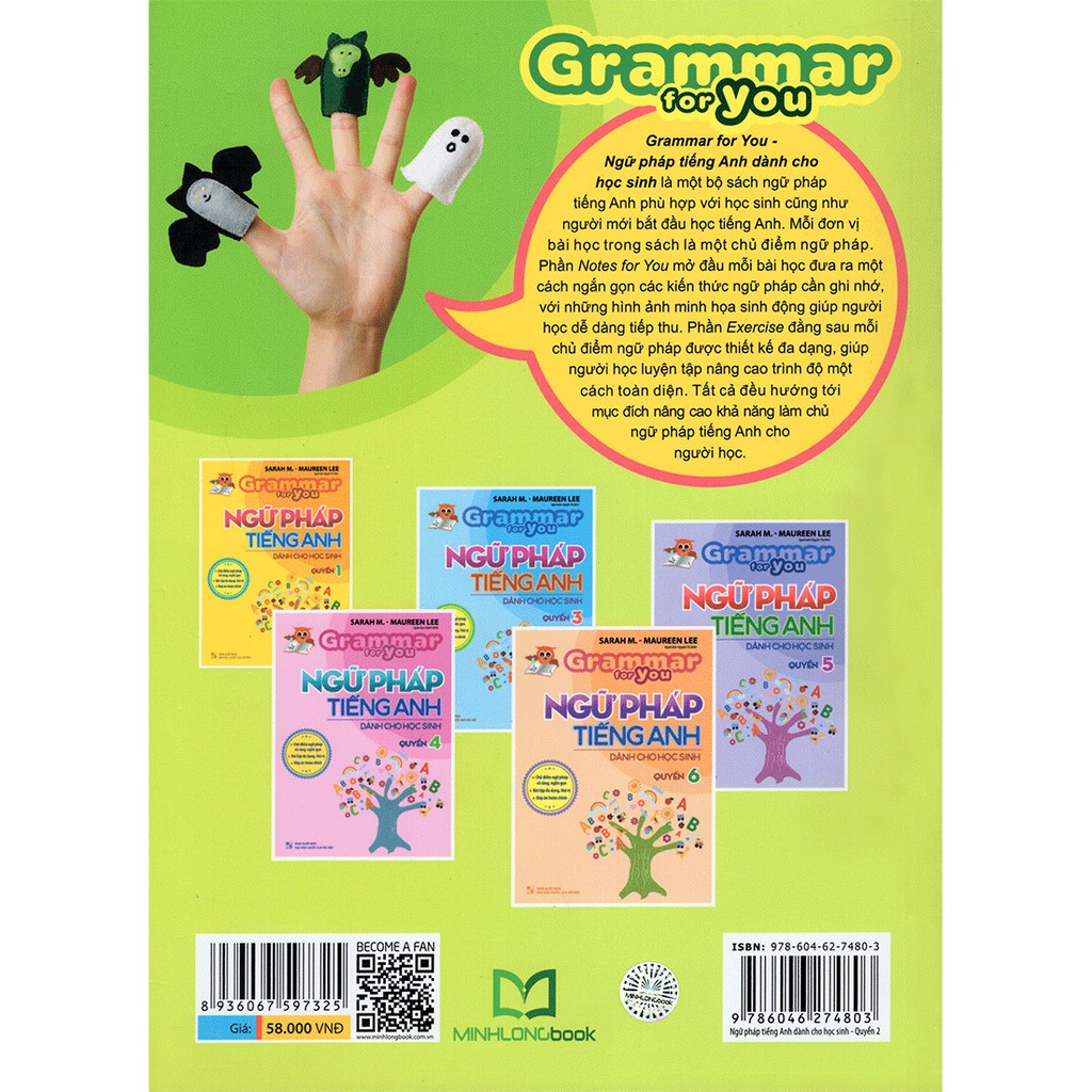 Sách - Grammar For You - Book 2 - Ngữ Pháp Tiếng Anh Cho Học Sinh - Tập 2