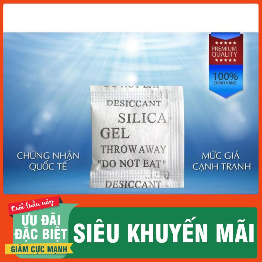 Túi hút Ẩm đóng túi 200g loại 1/2/5/10/50/100/200g Silicagel - Hạt chống ẩm mốc, khử mùi