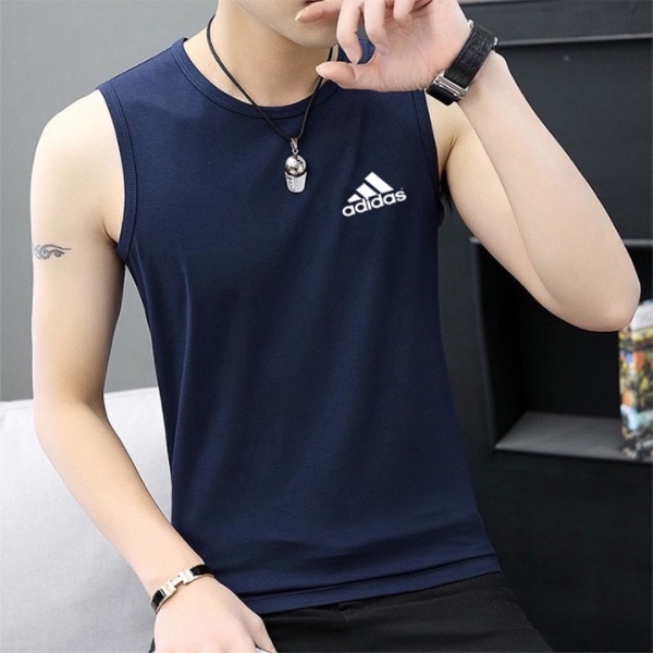 Áo ba lỗ nam, áo sát nách nam ADIDAS chất vải thể thao siêu mát, mềm mịn, co giãn, thấm hút mồ hôi tốt