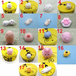 ( hàng sẵn )[ SHOPEE TRỢ GIÁ + NHẬP TOYTHIEUNHI GIẢM 20%] Squishy Mochi  dễ thương , mềm bóp đãgiao mẫu ngẫu nhiên