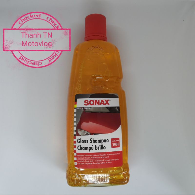 Nước rửa xe Sonax tặng 1 khăn lau