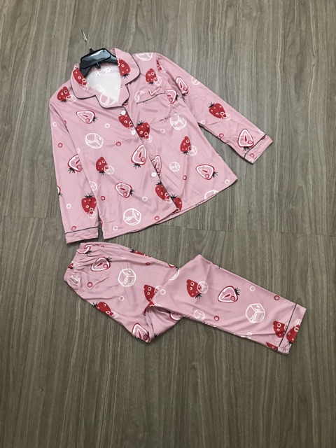 Bộ Pijama tơ sữa quảng châu người lớn