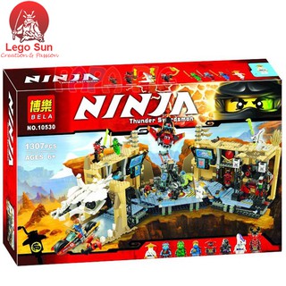 Lego ninjago BELA 10530 Hỗn chiến hang võ sĩ ninjago 1307 khối (Lego 79348 - Lepin 06039)