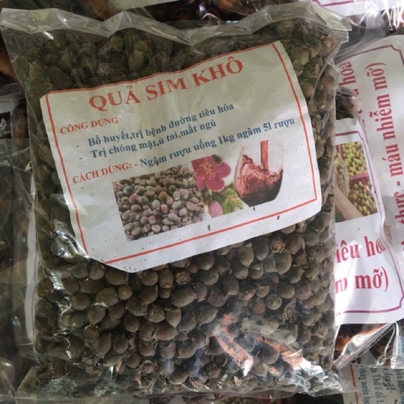 quả sim rừng  khô túi 1kg