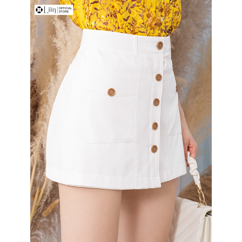 Quần Giả Váy 3 Màu kiểu dáng ngắn suông trẻ trung, chất liệu vải đẹp dễ kết hợp trang phục Liin Clothing Q3576 | WebRaoVat - webraovat.net.vn