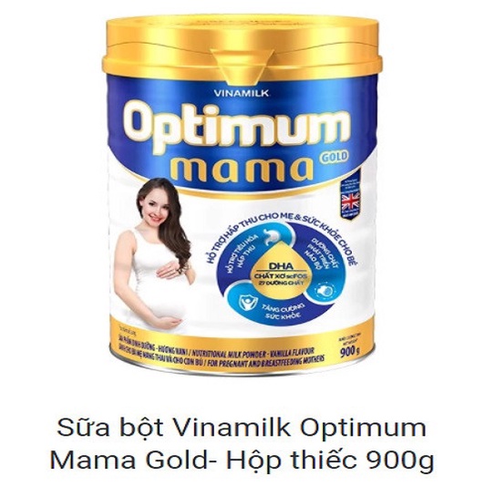 [HSD T12-2023] [MẪU MỚI] Sữa Bột Vinamilk Optimum Mama Gold - Hộp Thiếc 900g