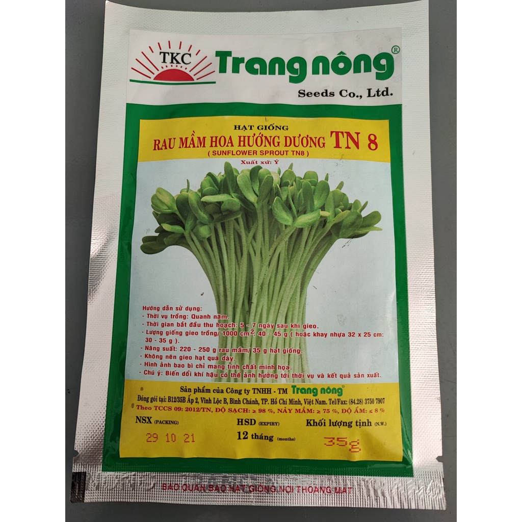 Hạt giống rau TRANG NÔNG