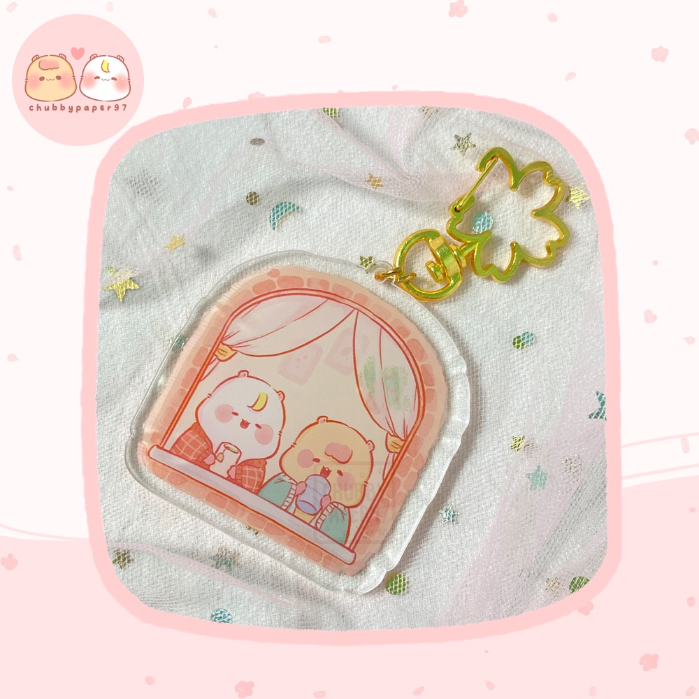 Móc khóa / keyring CỬA SỔ | chubbypaper97