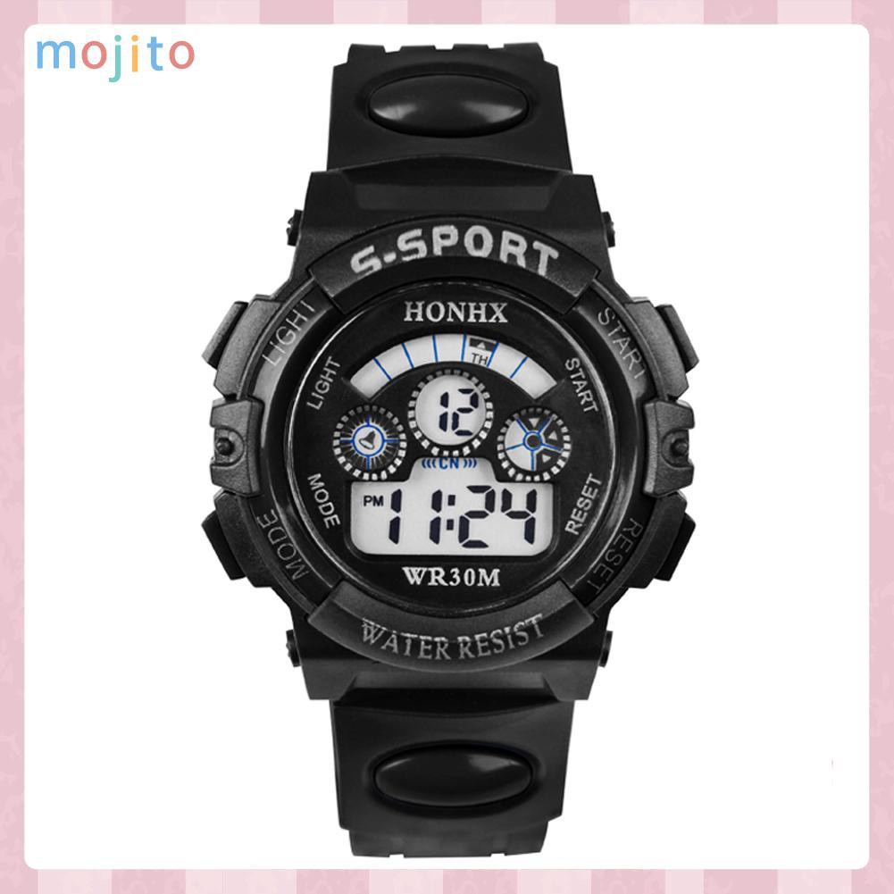 MOJITO Fashion Multifunction Waterproof Boy Sports Electronic Children Watches