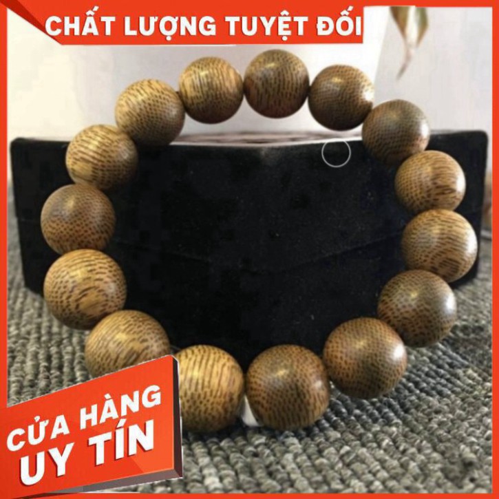 Trầm Hương Vòng Tay Vòng Trầm Hương Hạt Tròn Đơn 100% tự nhiên Mùi Thơm Vĩnh Viễn [ Tặng hộp Gấm cao cấp ]