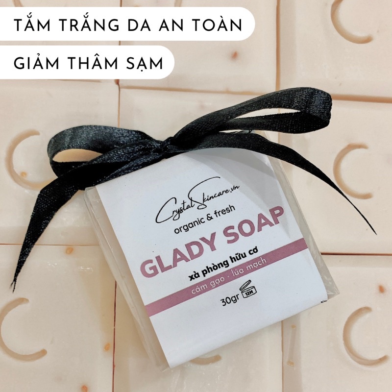 GLADY SOAP - xà phòng  hữu cơ ủ trắng da tự nhiên 70gr