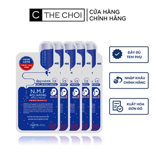 Combo 5 Mặt nạ Mediheal N.M.F Aquaring Ampoule Mask cấp ẩm và làm mờ nếp nhăn 27ml